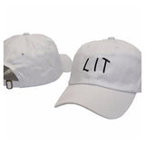 LIT Baseball Cap-Baseball Caps-Spark Rose Store-White-PLATINUM REXZ-PREXZ