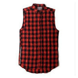 Long Zipper Sleeveless-T-Shirts-order 9999-Red-S-PLATINUM REXZ-PREXZ