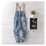 Male Ripped Denim Overalls-Home-BWIND OF THE WORLD-PLATINUM REXZ-PREXZ