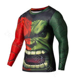 Marvel Superhero Compression Shirts-T-Shirts-Amazing Hero-Hulk-S-PLATINUM REXZ-PREXZ