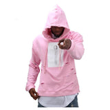 Men's Hip Hop Pink Tracksuit-Hoodies & Sweatshirts-HEYGUYS streetwear Store-PLATINUM REXZ-PREXZ