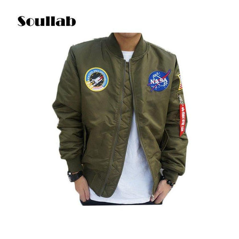 Military Bomber Jacket-Jackets-soullab urbanclothing Store-PLATINUM REXZ-PREXZ