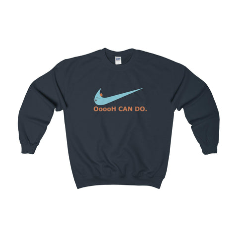 Mr. Meeseeks Just Do It Crewneck-Sweatshirt-Printify-Navy-S-PLATINUM REXZ-PREXZ