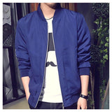 New Arrival Spring Men Solid Collar Jack-Jackets-Nbsameng Justdoit Store-Blue-XXXL-PLATINUM REXZ-PREXZ