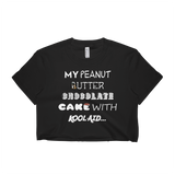 PEANUT BUTTER CHOCLATE CAKE WITH KOOL-AID crop top-PLATINUM REXZ-Black-S-PLATINUM REXZ-PREXZ