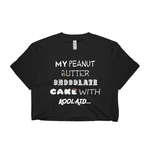 PEANUT BUTTER CHOCLATE CAKE WITH KOOL-AID crop top-PLATINUM REXZ-Black-S-PLATINUM REXZ-PREXZ