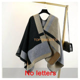 Poncho Cardigan-Cardigans-TOP SWEATER-Style2 No letter-PLATINUM REXZ-PREXZ