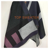 Poncho Cardigan-Cardigans-TOP SWEATER-Style3 No letter-PLATINUM REXZ-PREXZ