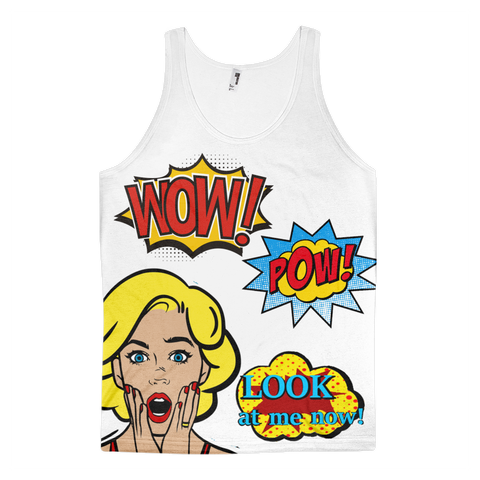 PREXZ WOW POW LOOK AT ME NOW COMIC Jersey (unisex)-PLATINUM REXZ-XS-PLATINUM REXZ-PREXZ