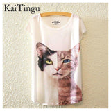 Print Animal Tees-T-Shirts-KaiTingu Official Store-TP590-PLATINUM REXZ-PREXZ