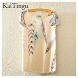 Print Animal Tees-T-Shirts-KaiTingu Official Store-TP607-PLATINUM REXZ-PREXZ