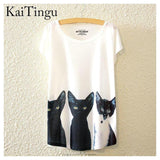 Print Animal Tees-T-Shirts-KaiTingu Official Store-TP613-PLATINUM REXZ-PREXZ