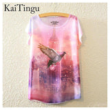 Print Animal Tees-T-Shirts-KaiTingu Official Store-TP614-PLATINUM REXZ-PREXZ