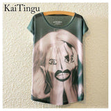 Print Animal Tees-T-Shirts-KaiTingu Official Store-TP619-PLATINUM REXZ-PREXZ