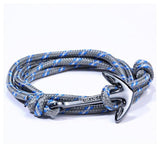 Rope Nylon Bracelets-Charm Bracelets-Nautical style-steel City-PLATINUM REXZ-PREXZ