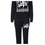 Selfie Hoodie and Sweatpants Set-Outfits-Sammydress-PLATINUM REXZ-PREXZ