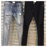 Selvedge Zipper Pants Slim Fit-Jeans-Shenzhen Victoria Fashion Men Women-PLATINUM REXZ-PREXZ