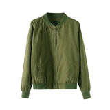 Shallow Green Bomber Jacket-Basic Jackets-Aaliyah fashion Group Ltd-Army green-S-PLATINUM REXZ-PREXZ