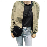 Shallow Green Bomber Jacket-Basic Jackets-Aaliyah fashion Group Ltd-PLATINUM REXZ-PREXZ