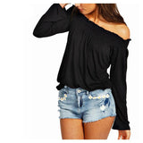 Shoulder Blouse-Blouses & Shirts-Real Pictures Clothes Store-PLATINUM REXZ-PREXZ