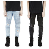 Skinny Rock Ripped Jeans-Jeans-Moomphya Apparel Flagship Store-PLATINUM REXZ-PREXZ