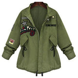 Slim Green Army Coat-Basic Jackets-Tianyu fashion-PLATINUM REXZ-PREXZ