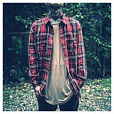 Slim Long Sleeve Plaid T-shirt-Casual Shirts-order 9999-M-PLATINUM REXZ-PREXZ