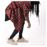 Slim Long Sleeve Plaid T-shirt-Casual Shirts-order 9999-PLATINUM REXZ-PREXZ