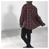 Slim Long Sleeve Plaid T-shirt-Casual Shirts-order 9999-PLATINUM REXZ-PREXZ