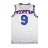 Space Jam Jersey-Basketball Jerseys-MM-Masmig Store-Sylvester 9 white-S-PLATINUM REXZ-PREXZ