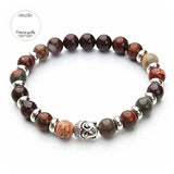 Stone Stretch Bead Bracelet-Charm Bracelets-Linsoir Beads official store-PLATINUM REXZ-PREXZ