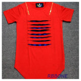 Summer Long Extended Tee-T-Shirts-Ding li Electronic commerce co., LTD-PLATINUM REXZ-PREXZ