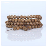 Tibetan Lama Wooden Buddhist Bracelet-Strand Bracelets-Breath and life-PLATINUM REXZ-PREXZ