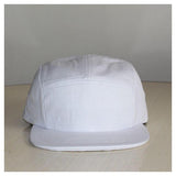 White Black Gray Flat Panel Strapback-Baseball Caps-Jack's Fashion mall-PLATINUM REXZ-PREXZ