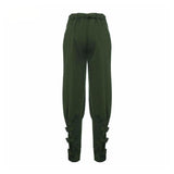 Women Army Green Elastic Waist Pants-Pants & Capris-Romeo & Juliet Clothes Store-PLATINUM REXZ-PREXZ