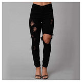 Women Pencil Denim-Jeans-DTzone Store-Black-S-PLATINUM REXZ-PREXZ