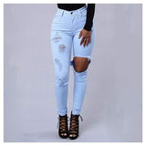 Women Pencil Denim-Jeans-DTzone Store-Light Blue-S-PLATINUM REXZ-PREXZ