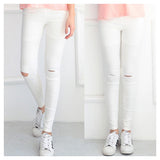 Women Slim Ripped Denim-Jeans-Onesunny-PLATINUM REXZ-PREXZ