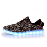 Women's Athletic LED Shoes-Women's Vulcanize Shoes-Attain promising Ltd.-Gray-4.5 (22.5cm)-PLATINUM REXZ-PREXZ