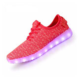 Women's Athletic LED Shoes-Women's Vulcanize Shoes-Attain promising Ltd.-PLATINUM REXZ-PREXZ