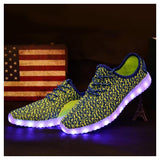 Women's Athletic LED Shoes-Women's Vulcanize Shoes-Attain promising Ltd.-PLATINUM REXZ-PREXZ