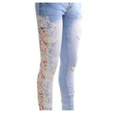 Women's Lace Floral Jeans-Jeans-BNWT-PLATINUM REXZ-PREXZ