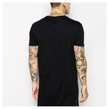 Zipper Extended T-Shirt-T-Shirts-Fashion Master-WL-PLATINUM REXZ-PREXZ